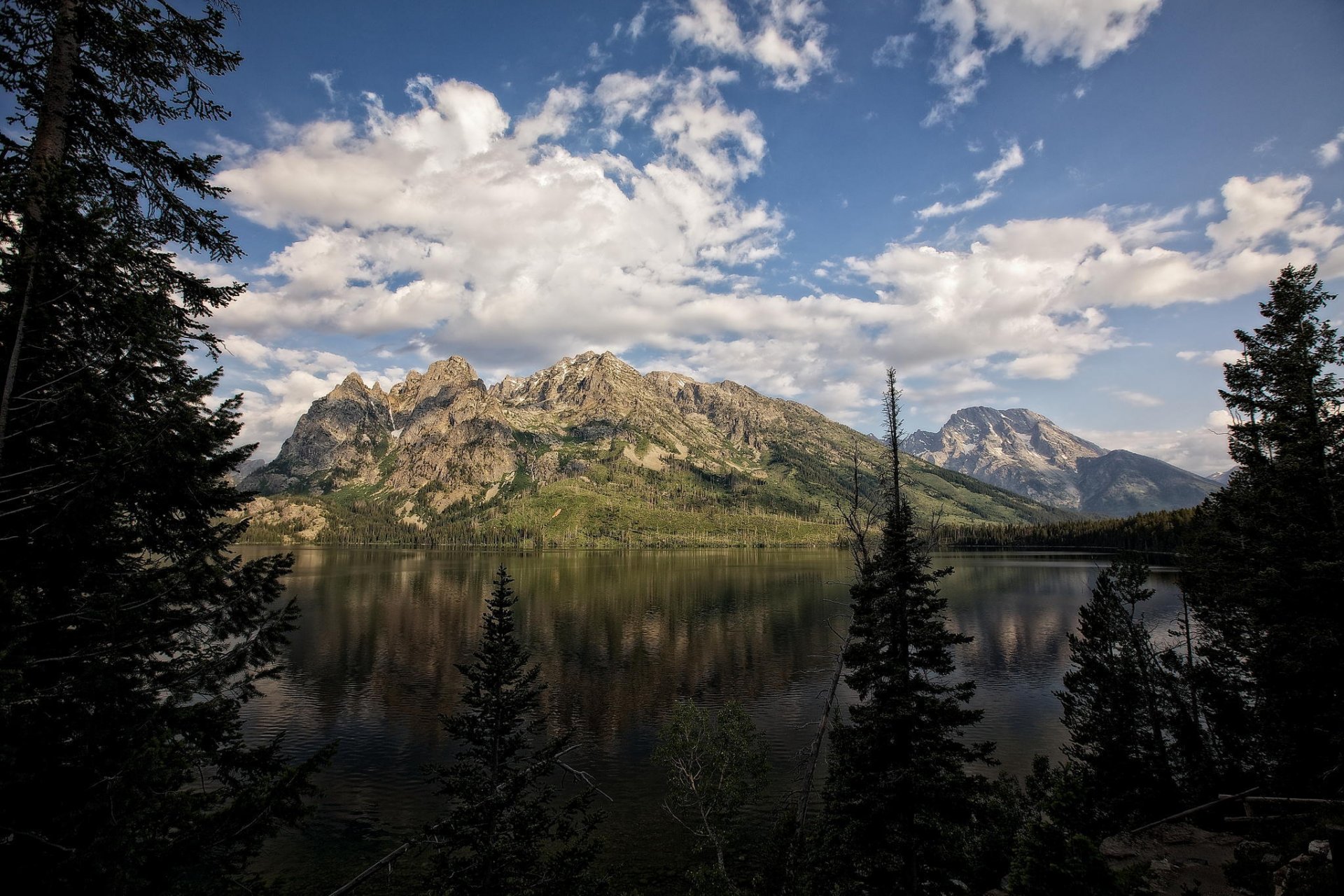 jenny lake teton nationalpark wyoming see berge