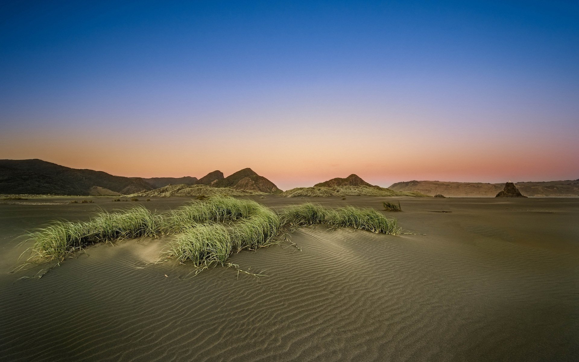 coucher de soleil désert paysage