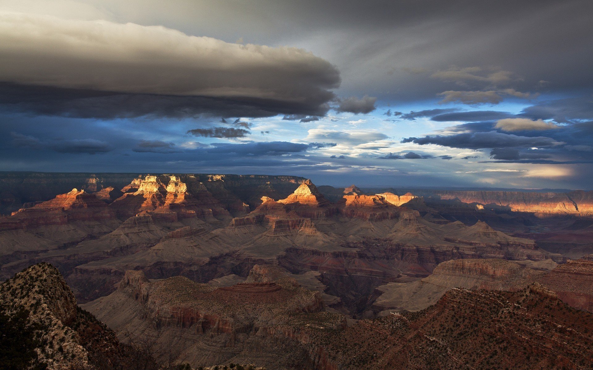 montagnes états-unis grand canyon grand canyon ciel nuages nature photo