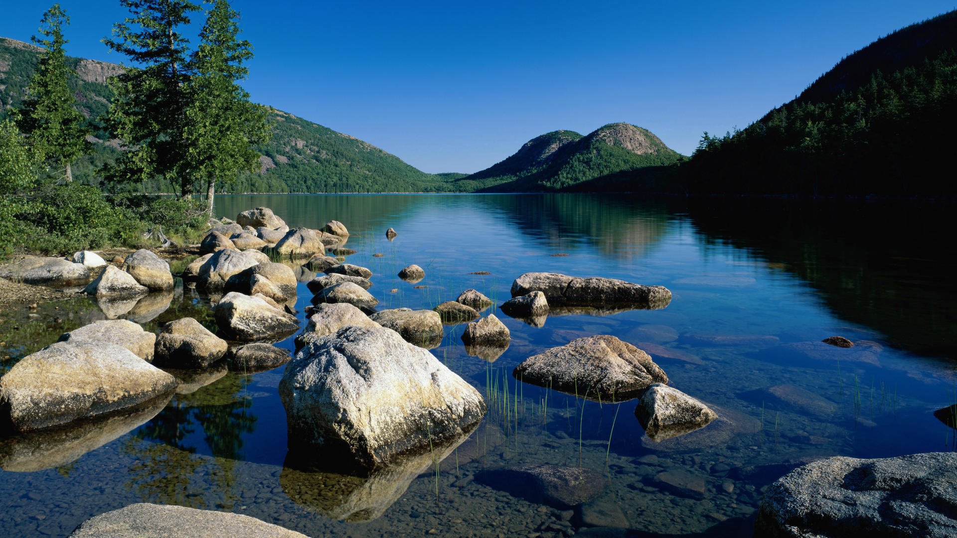 jordan staw acadia park narodowy maine jezioro zbiornik wodny narodowy