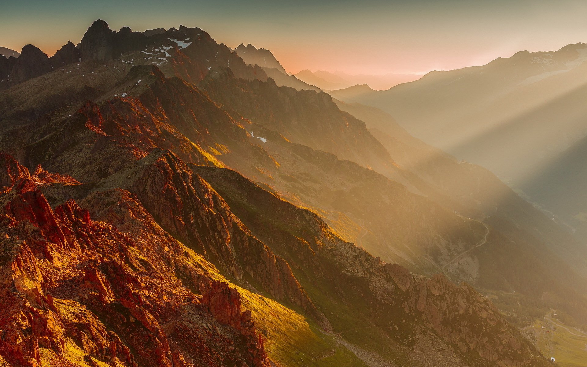 montagna mattina paesaggio