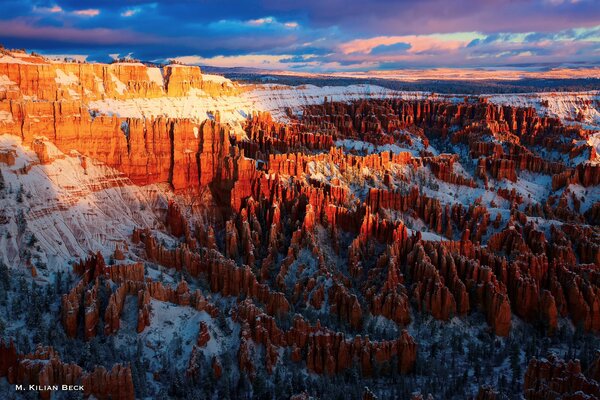 Matin dans le parc National de Bryce Canyon