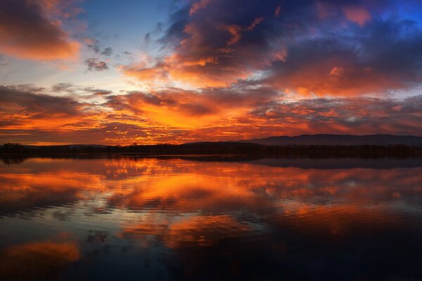 Un tramonto indescrivibilmente bello