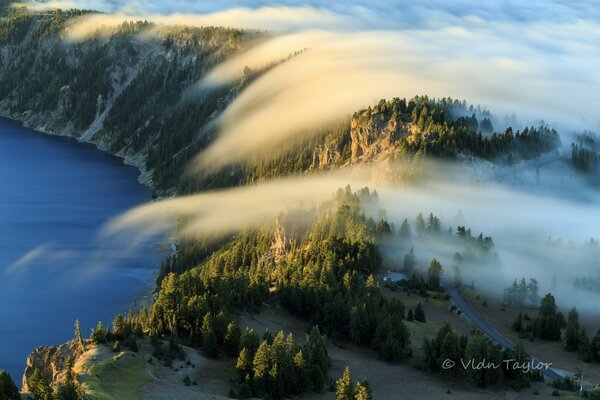 Nuage cascade de barbe à papa