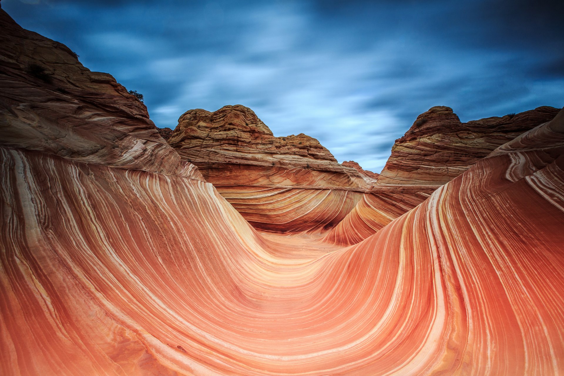 usa utah arizona coyote byut canyon arizona-welle natur felsen