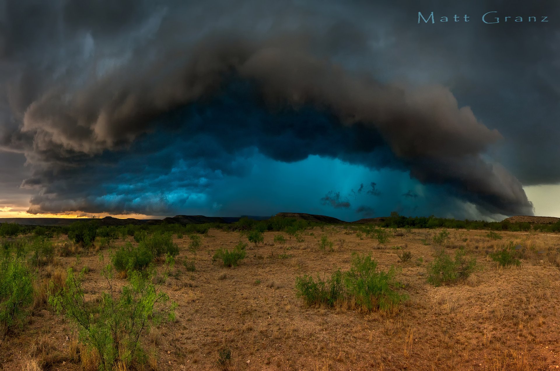 usa texas wüste wolken sturm