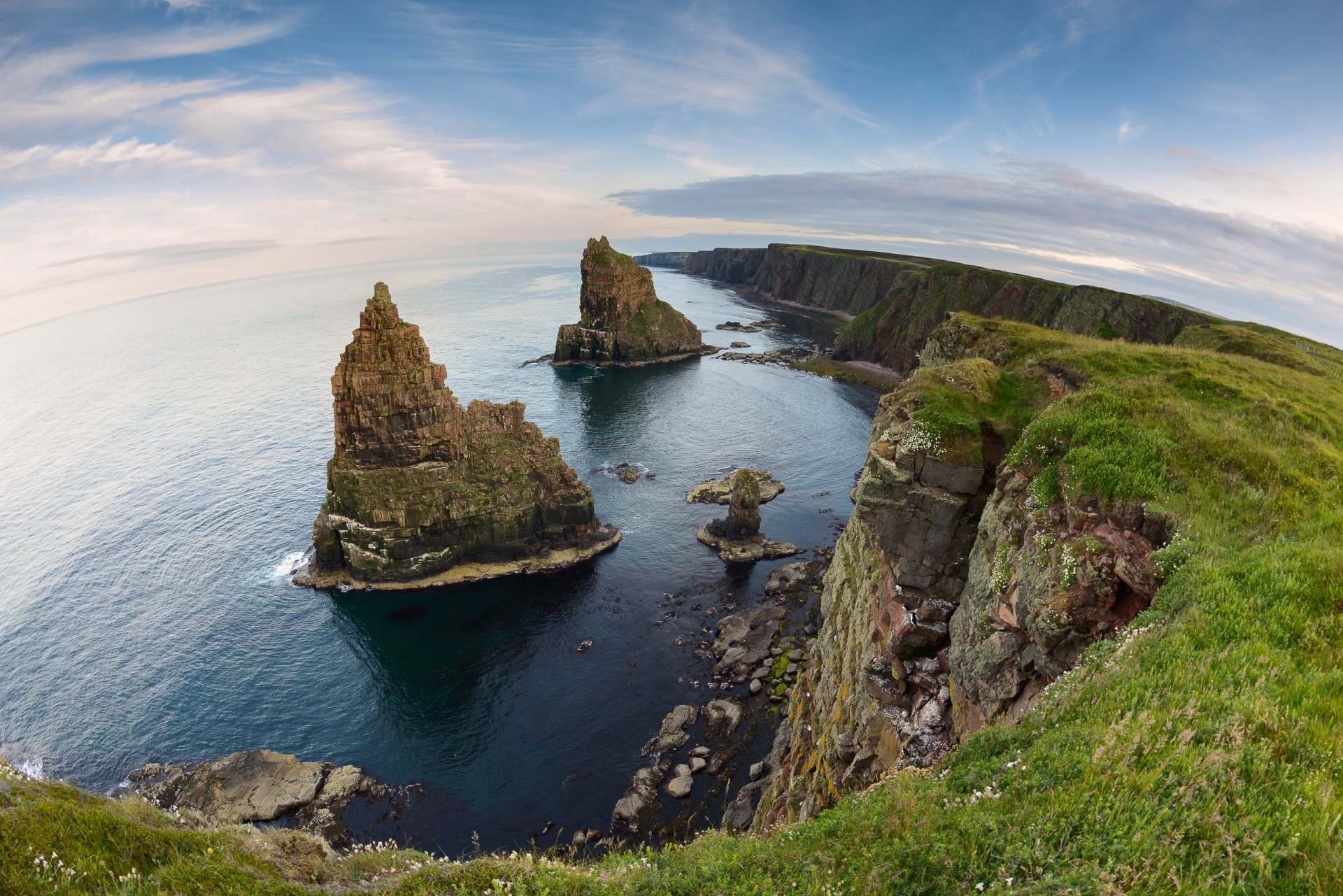 duncansby stacks caitness schottland nordsee klippen küste