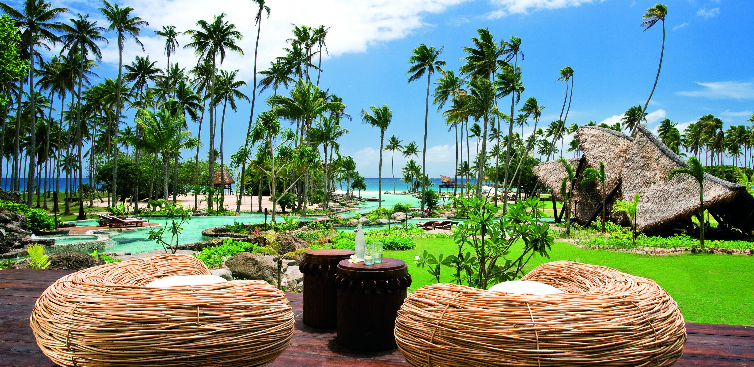 océan plage palmiers piscine loisirs exotica iddilia laucala fidji