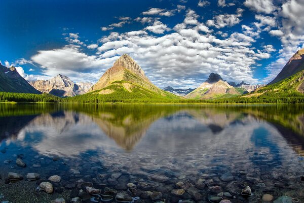 Glacier Mountain National Park e moresqui scattare foto così bella