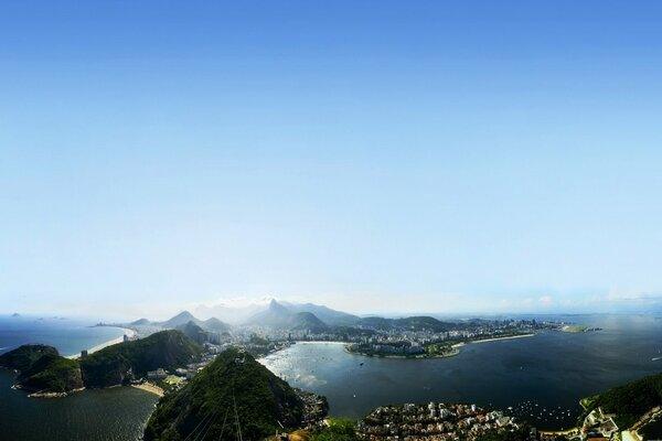 El cielo es tan bueno río de Janeiro en la isla de Brasil