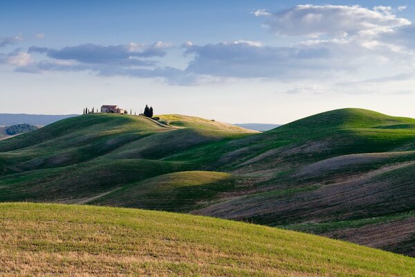 Berglandschaft mit Schloss