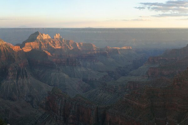Vue de dessus du grand Canyon
