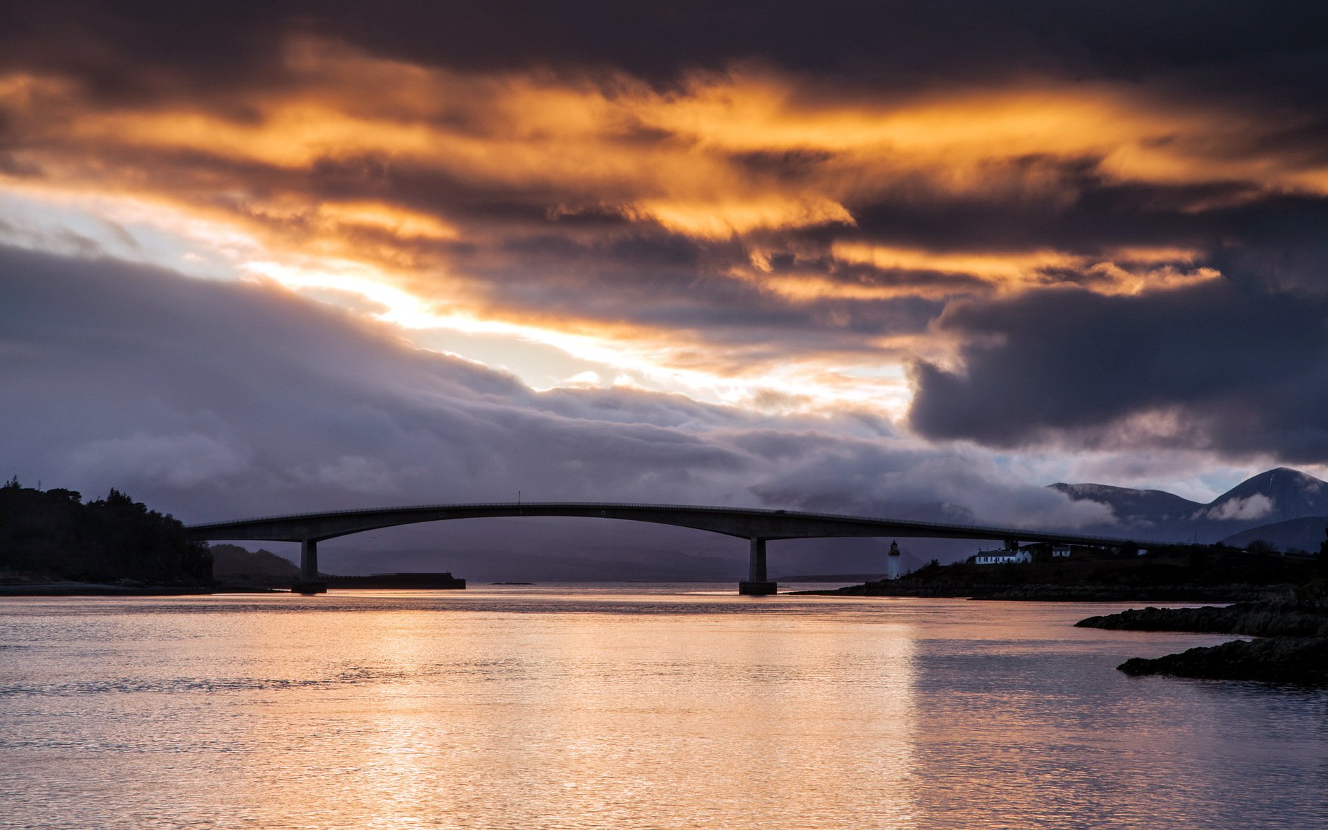 schottland kyle von lochalsh fire bridge