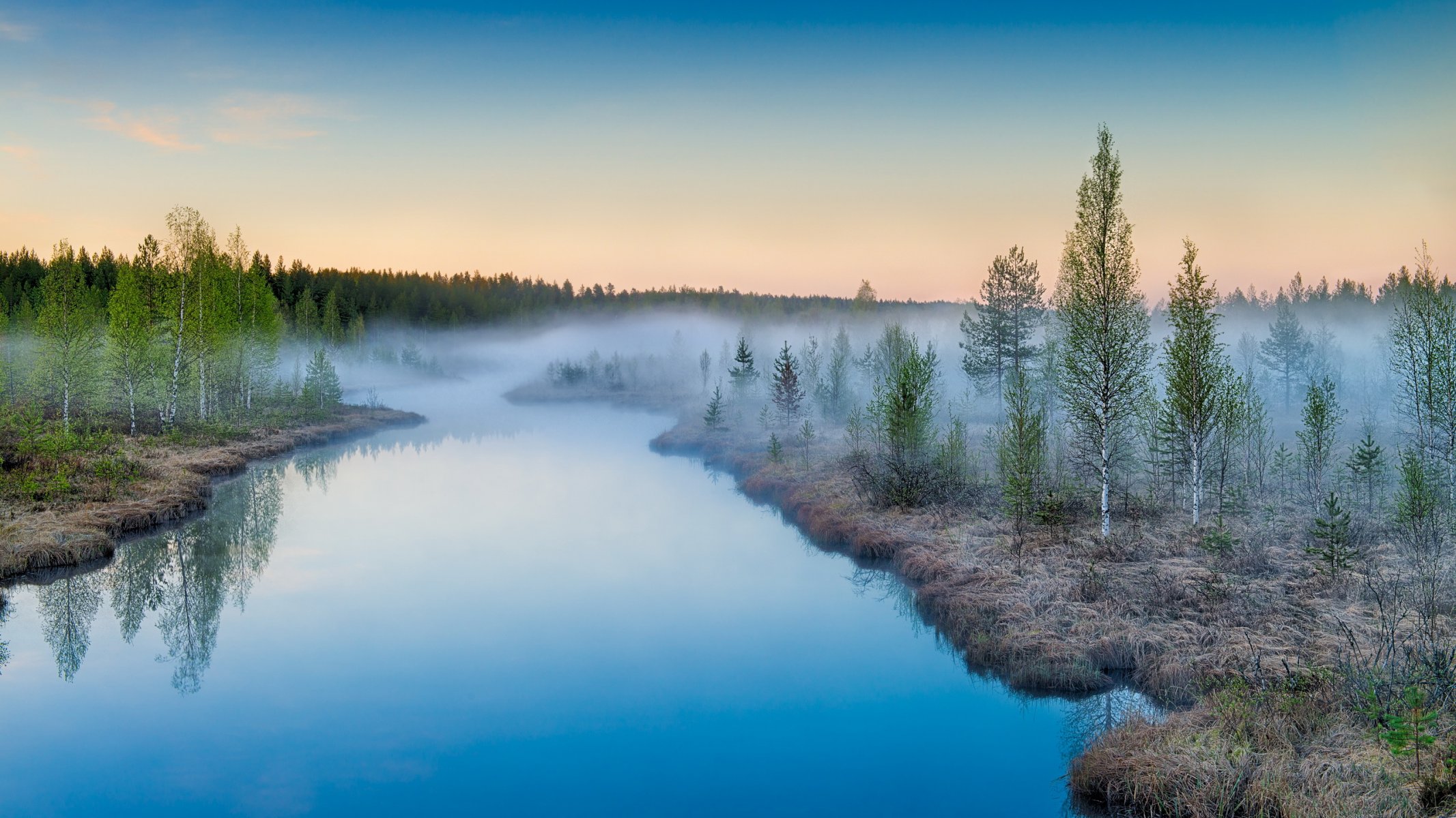 fog growth suomi landscape