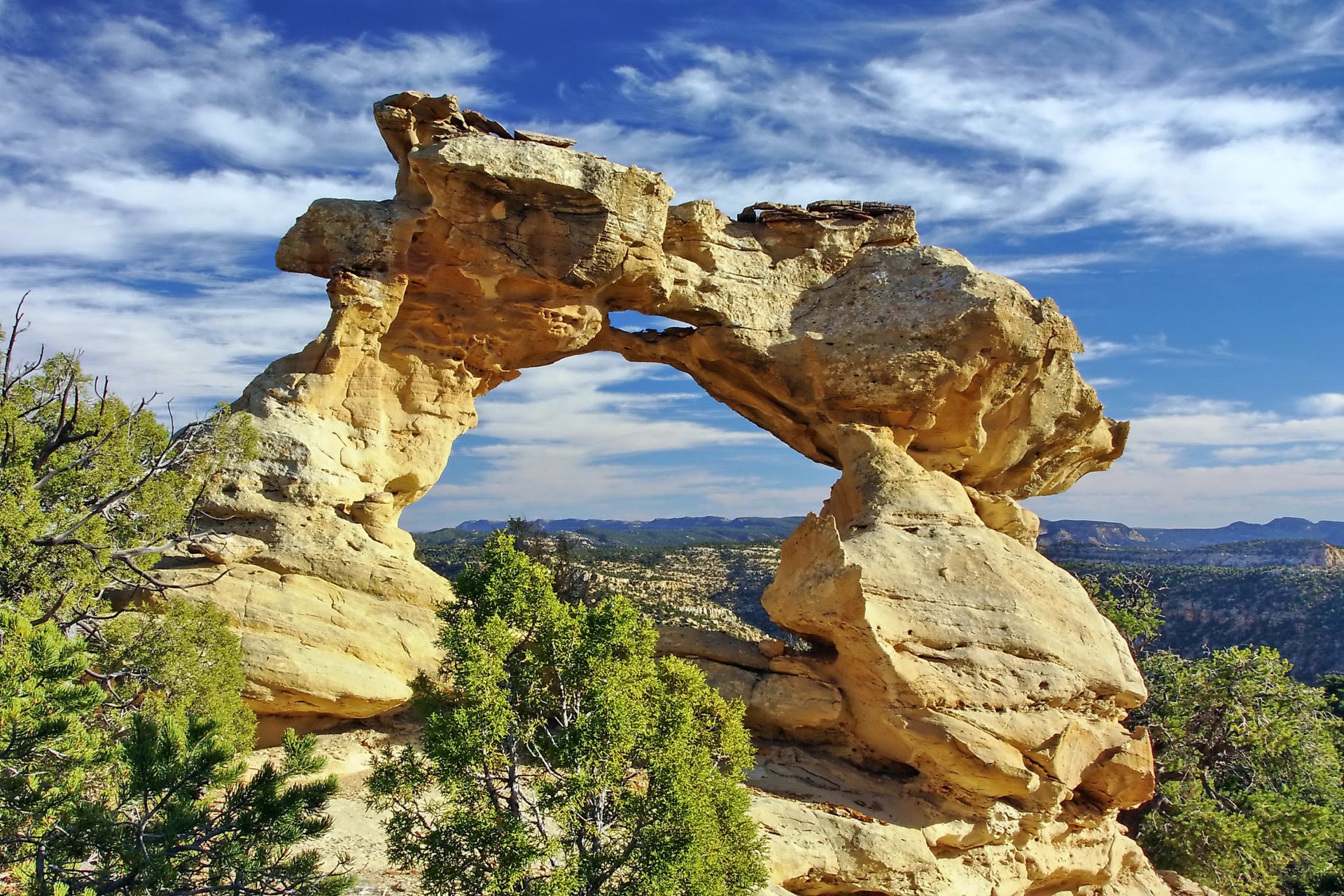 escalier d entrée-escalante utah états-unis roches arche baisers de dragon baiser de dragon grès arbres ciel nuages