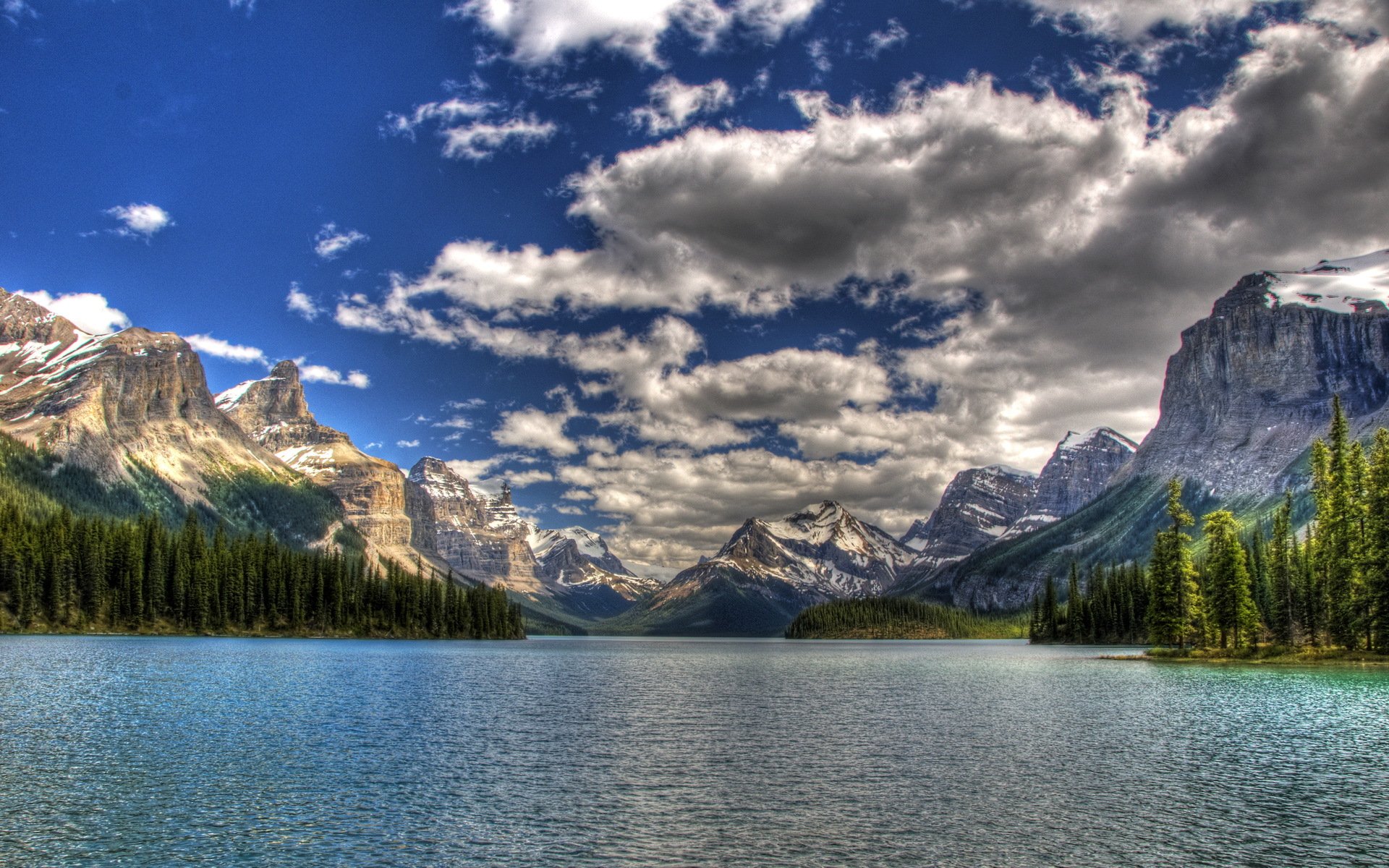 national park canada sky clouds sea mountain