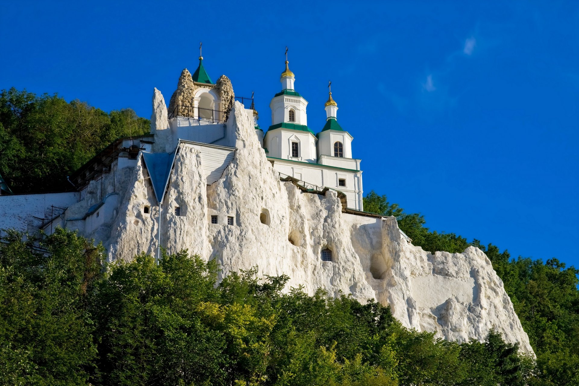 temple monastère cathédrale ukraine sviatogorskaya lavra ville photo