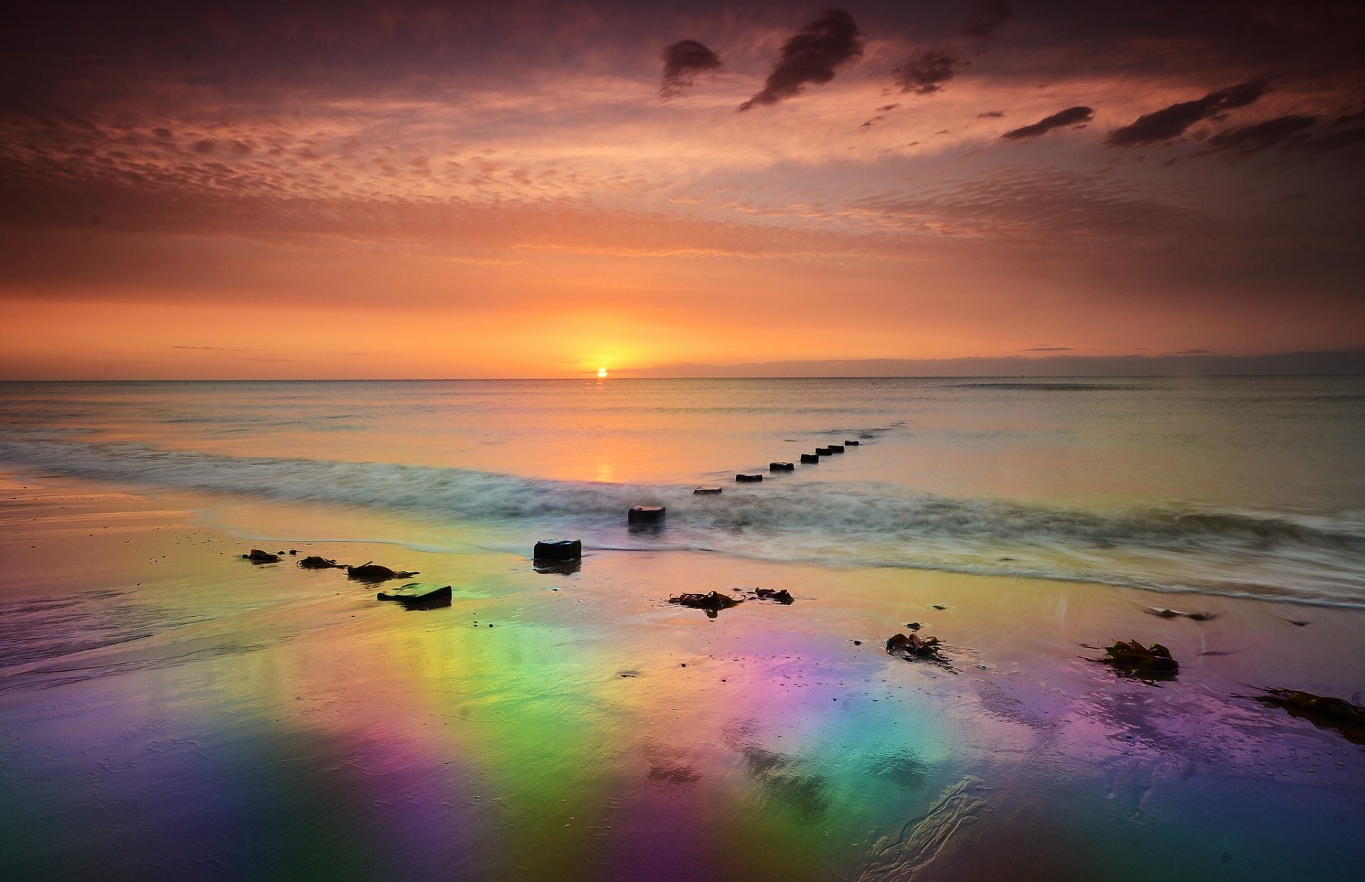 mare spiaggia sole alba