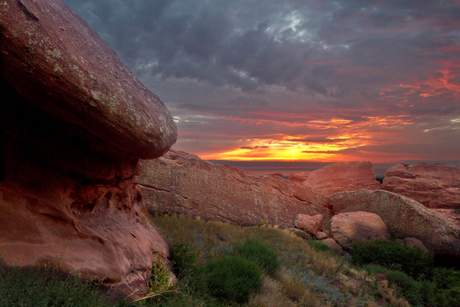 stati uniti colorado rocce rocce mattina alba