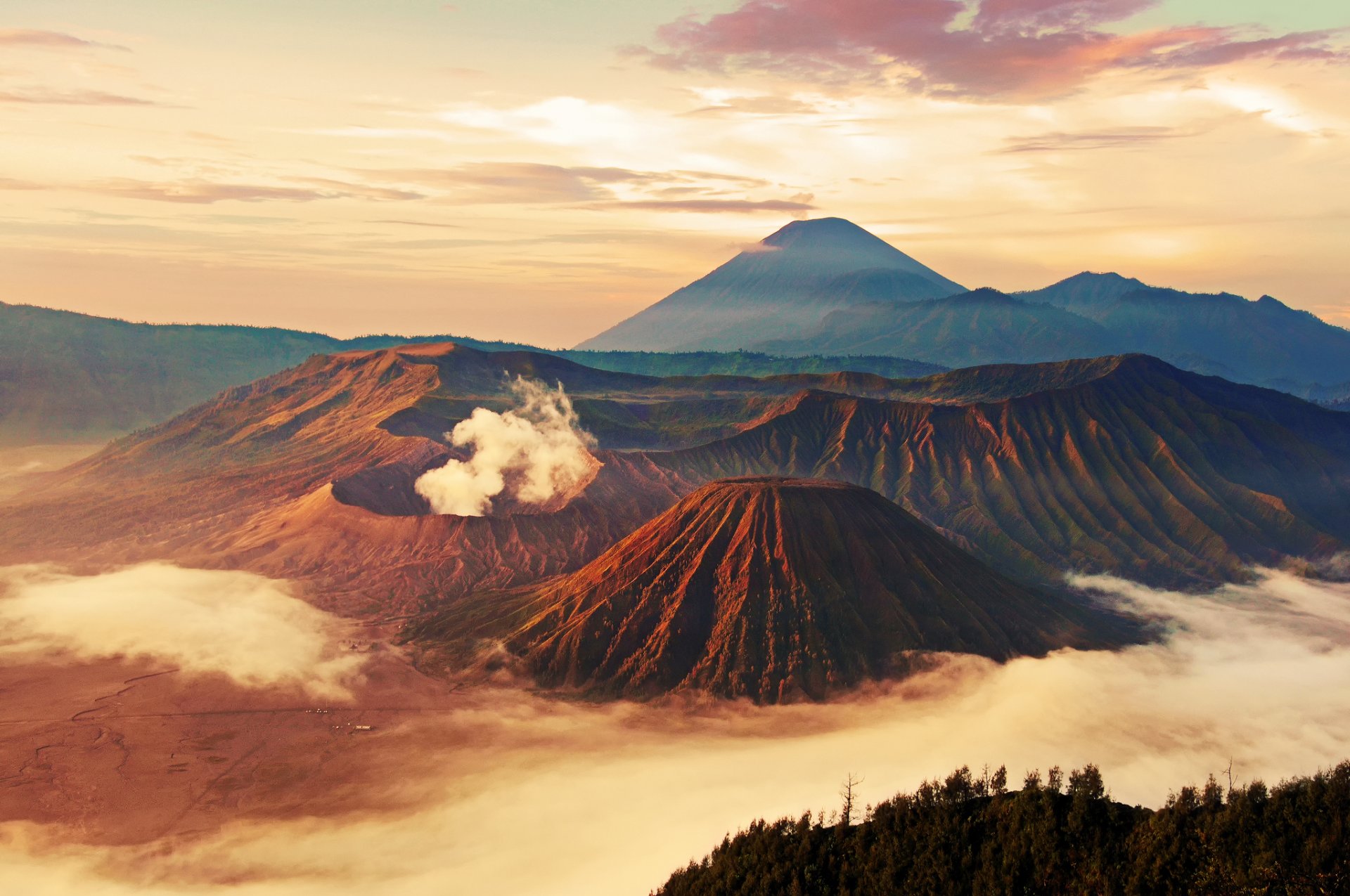 indonesia java complejo volcánico-caldera tengger tengger volcán bromo