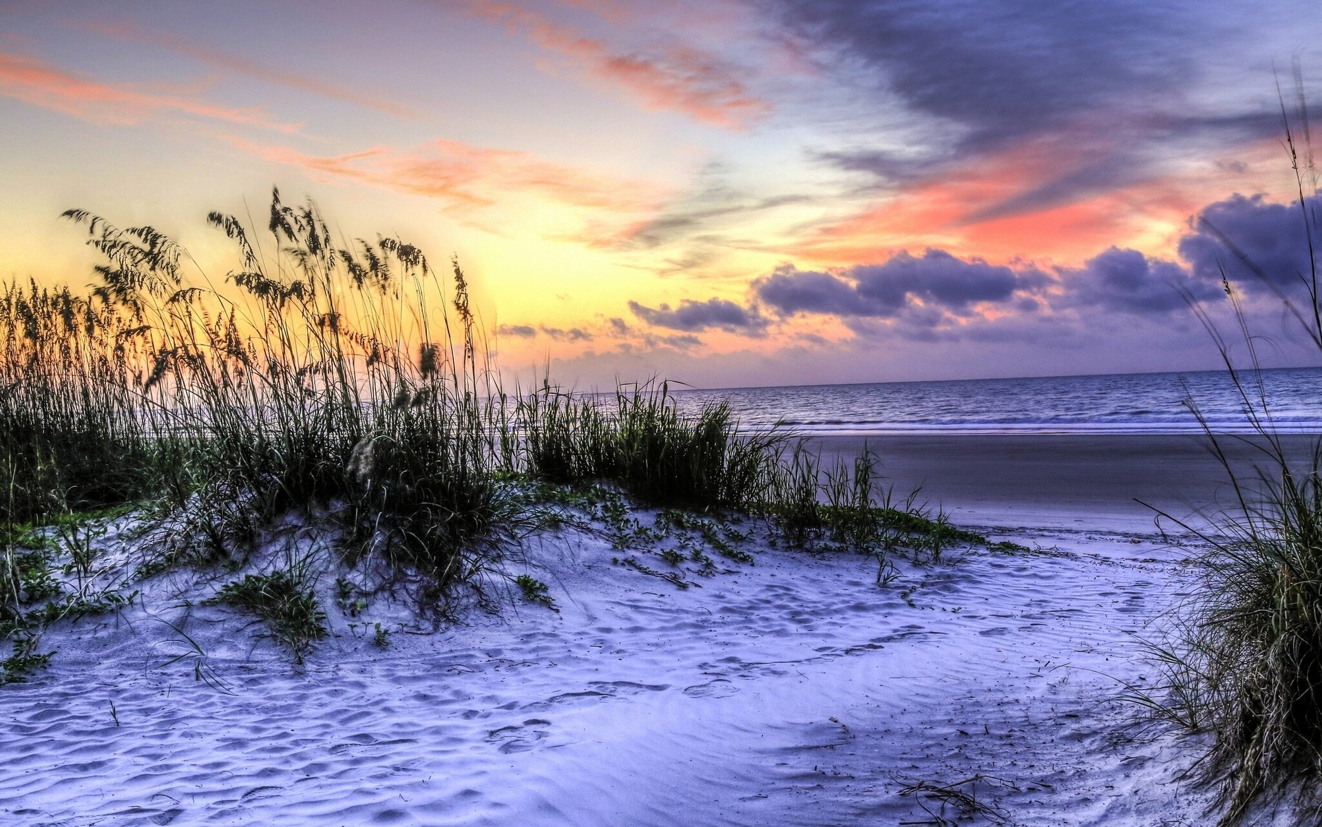 isola di hilton head carolina del sud oceano atlantico isola di hilton head tramonto spiaggia costa