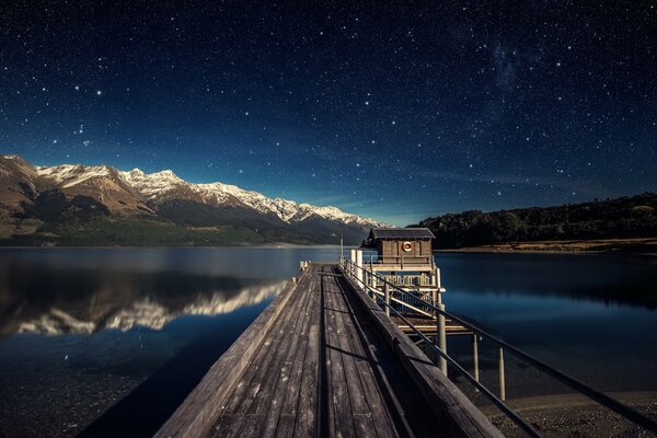 Lake Wakatipu in New Zealand