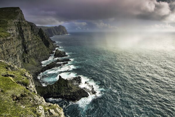 Rocks on the coast of the Faroe Islands