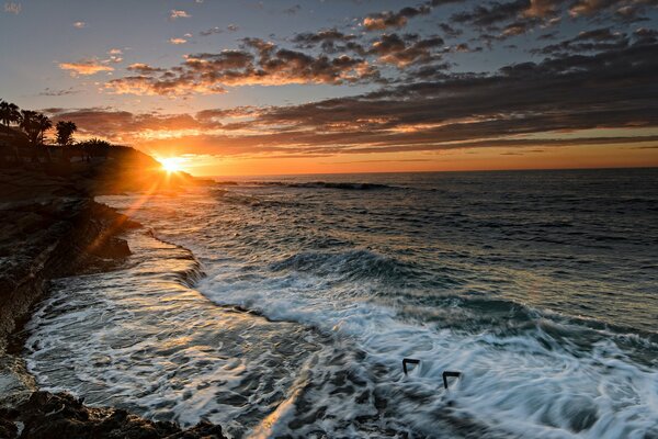 Spain Mediterranean sunset