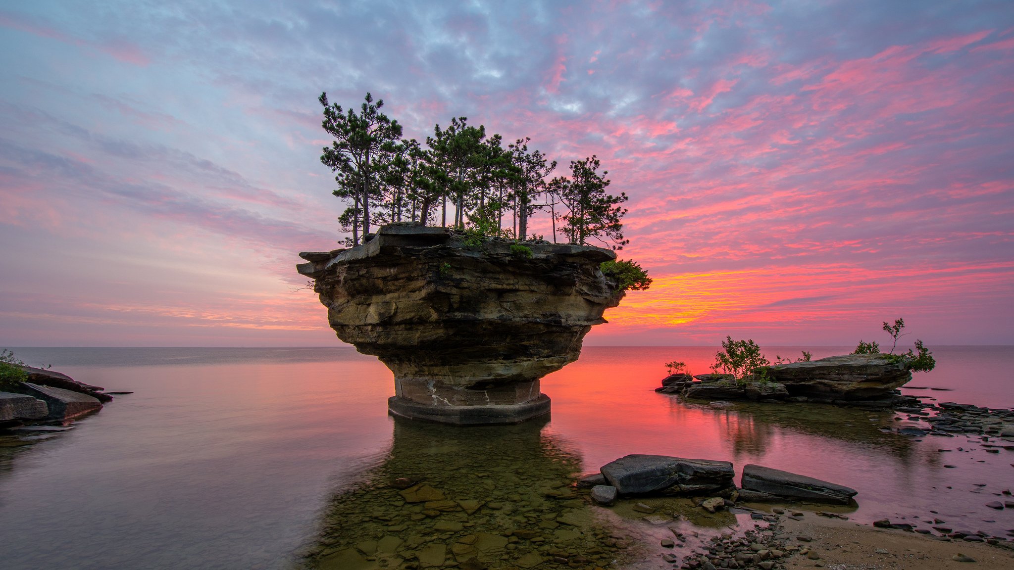 estados unidos michigan lago huron turnip rock