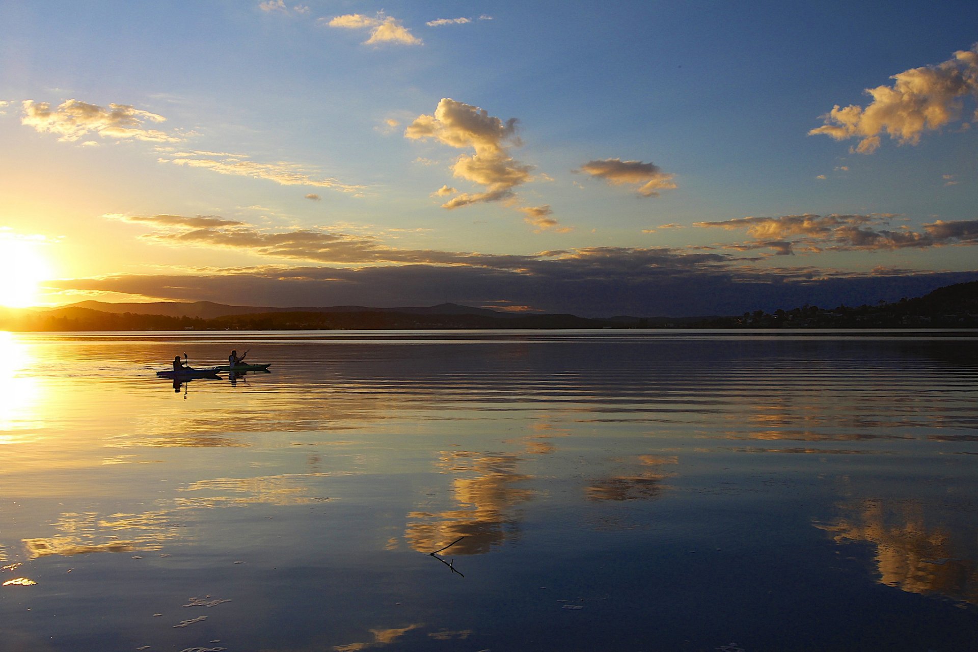 hügel see ruhe morgen sonnenaufgang