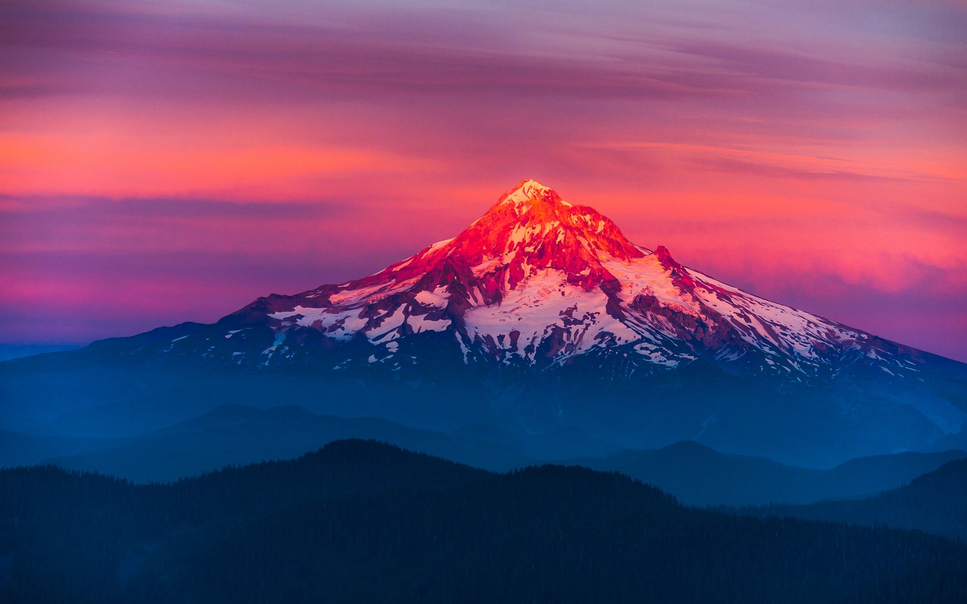 larch mountain mountain nature landscape sunset