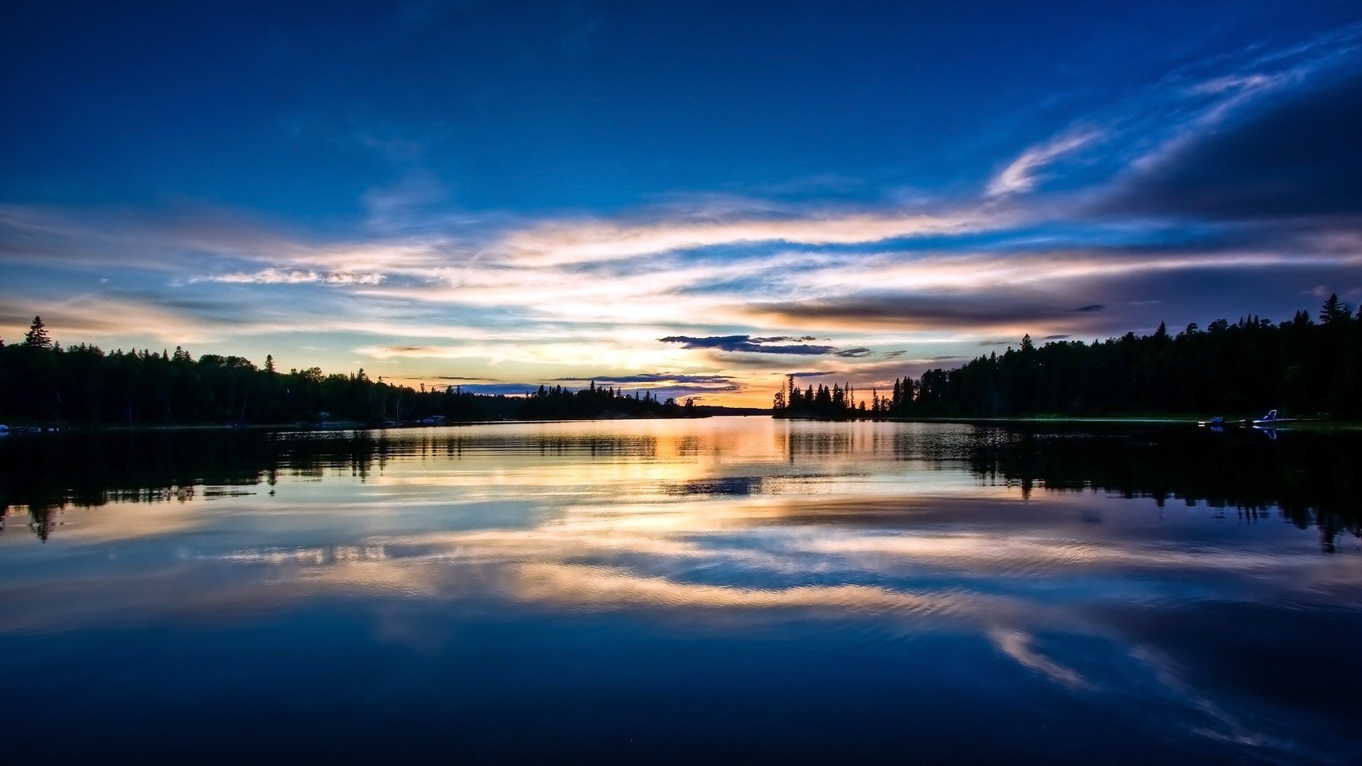 fluss reflexion himmel