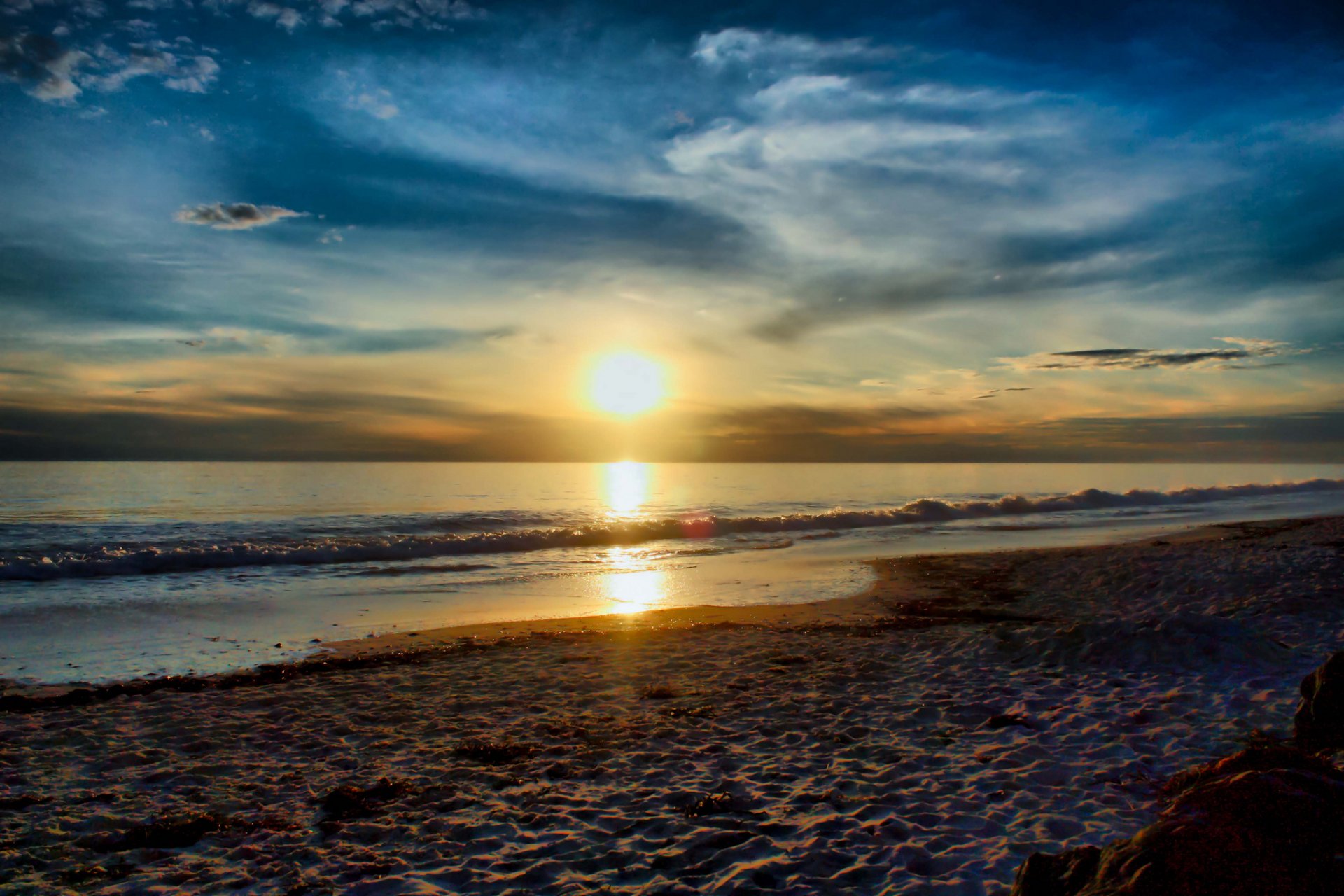 meer strand sonne sonnenuntergang