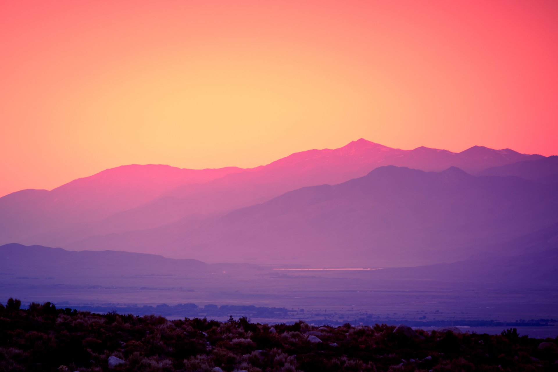 alabama hills california isa valle montañas amanecer