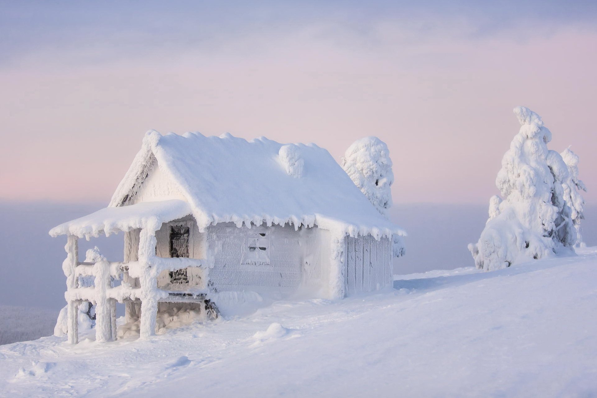 finnland lappland winter