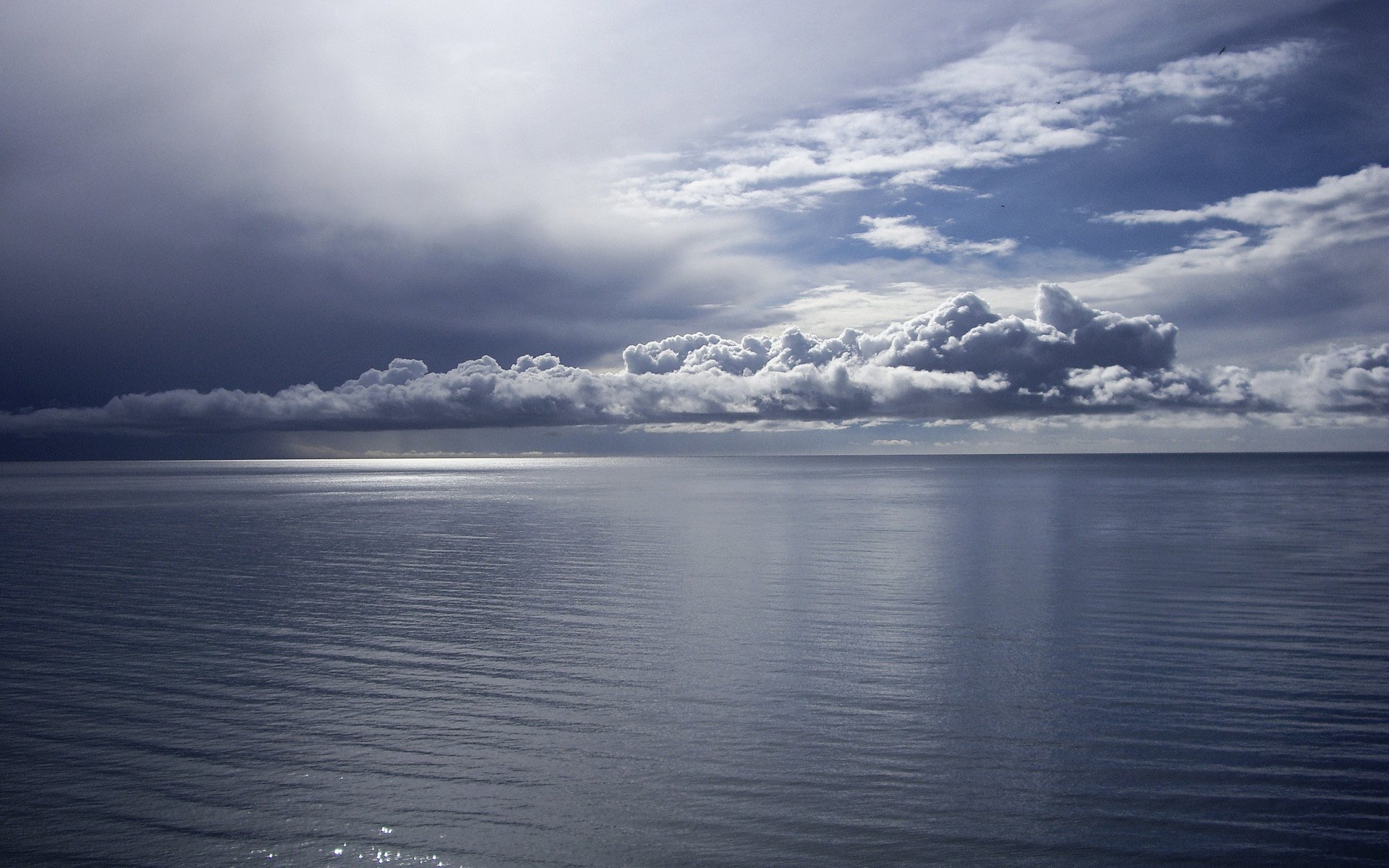 mer eau nuages horizon calme