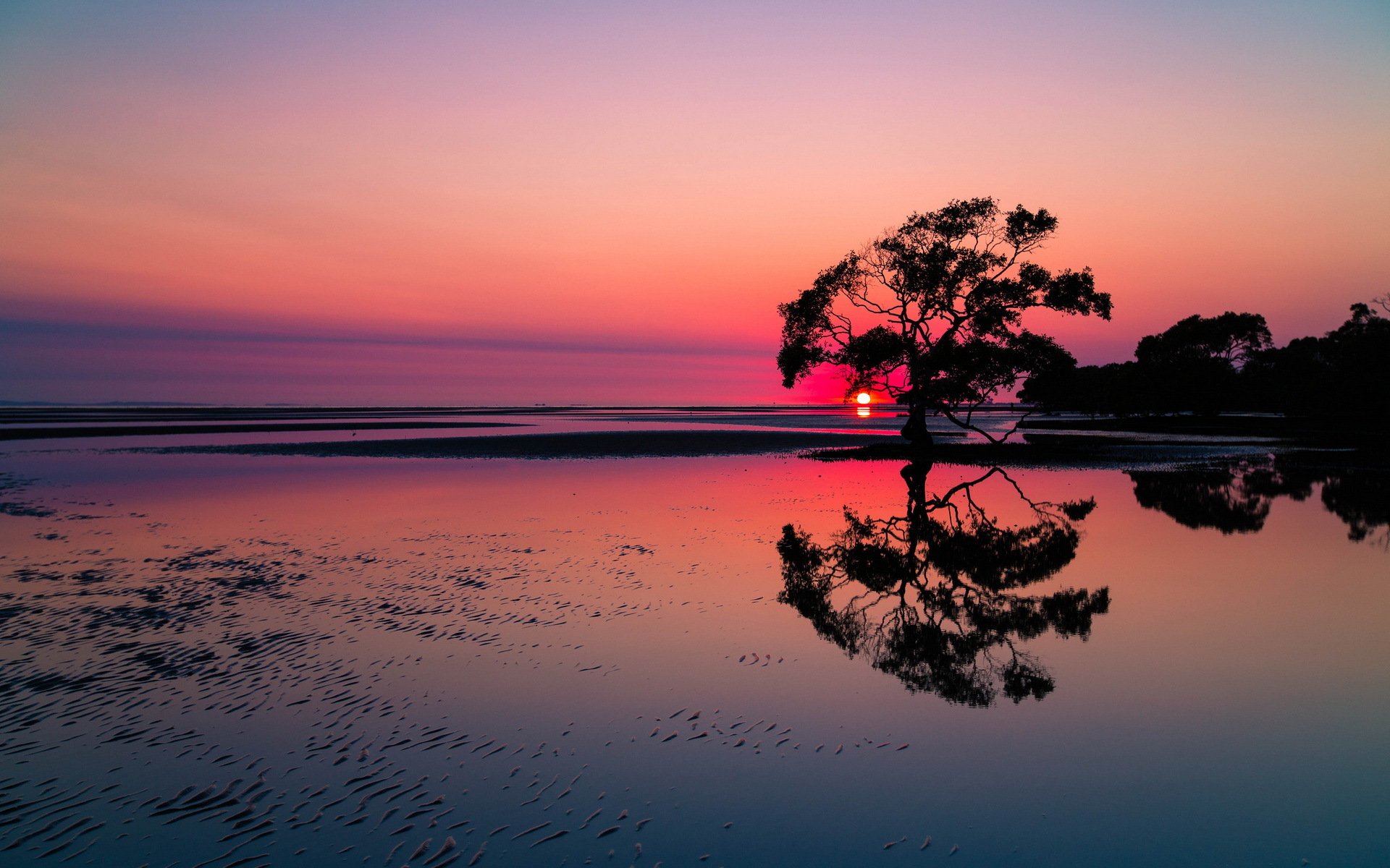 sonnenuntergang see landschaft