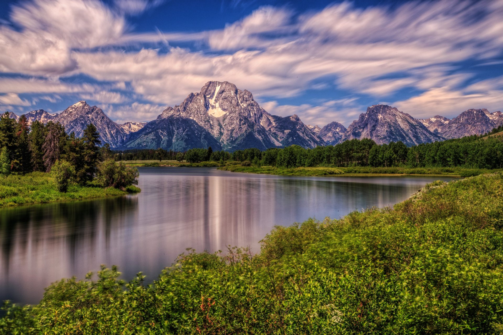 mount moran snake river park narodowy grand teton wyoming snake river grand teton