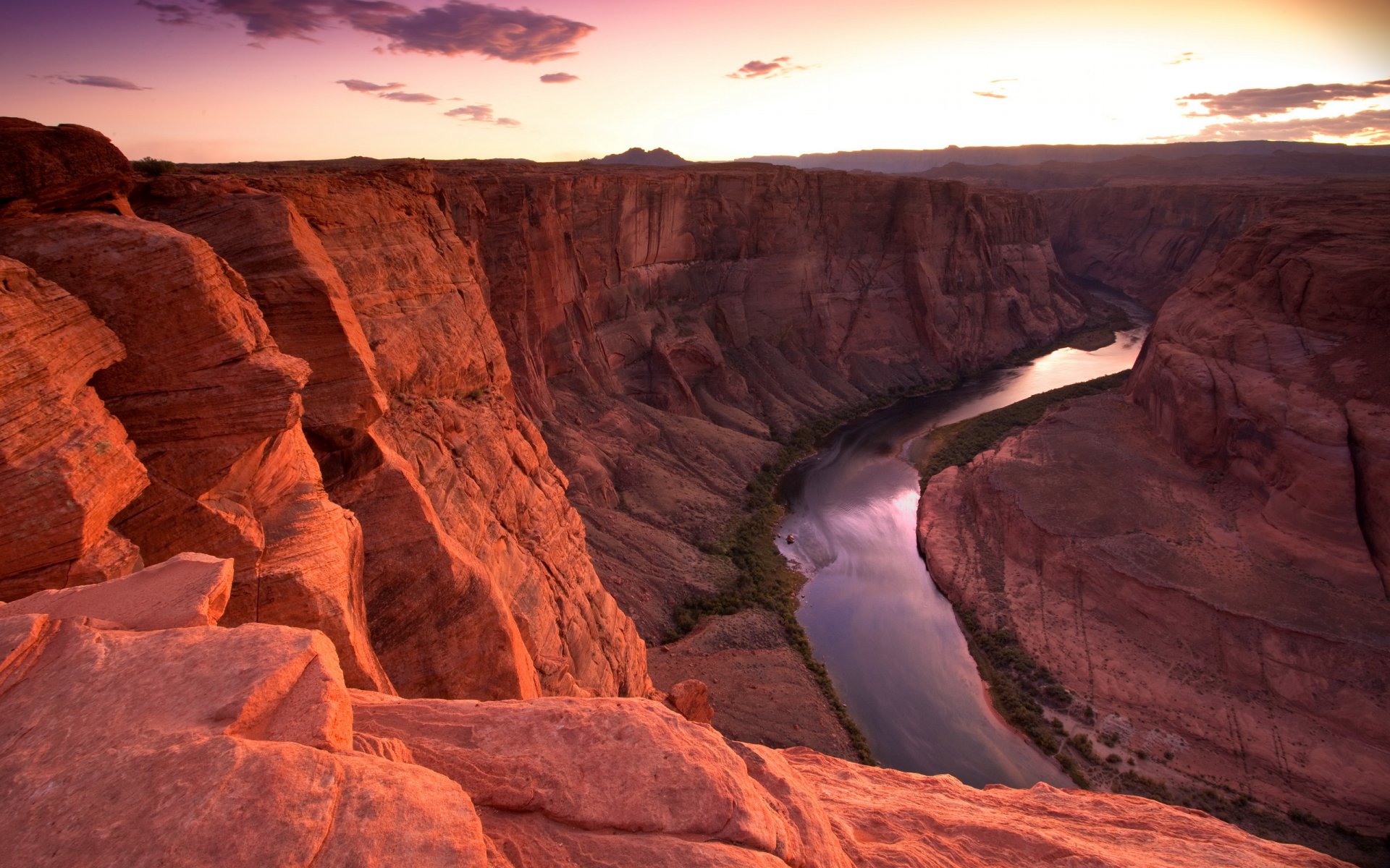 mountain river nature landscape