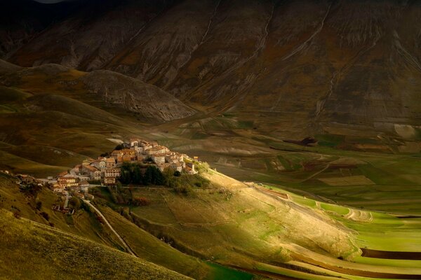 Hermosa vista en Italia