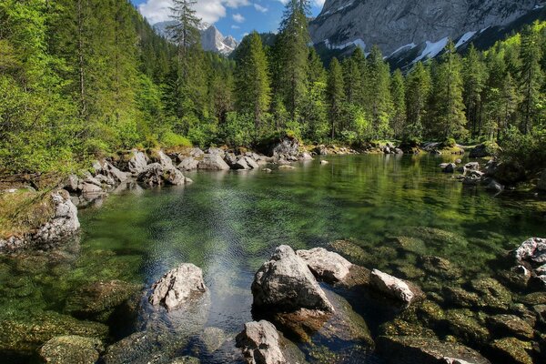 Republik Avstrija Natur Berge und Fluss