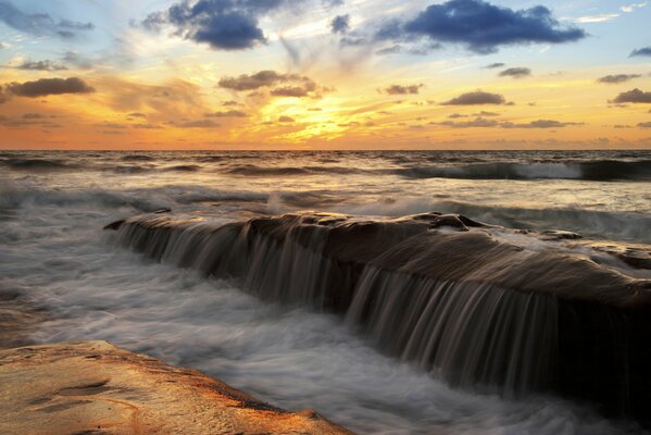 Flujos de agua en el océano