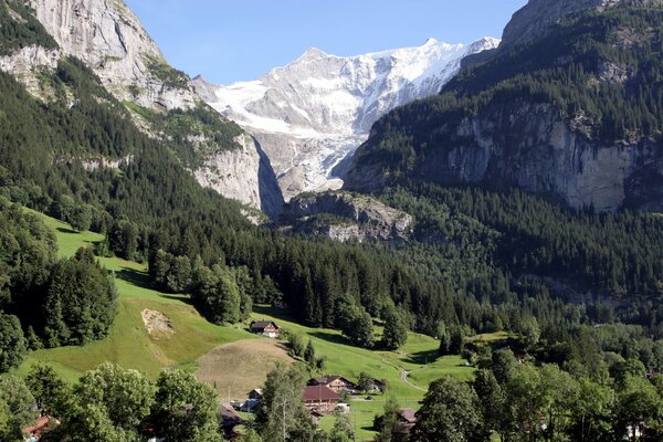 Яркое лето в Швейцарских горах