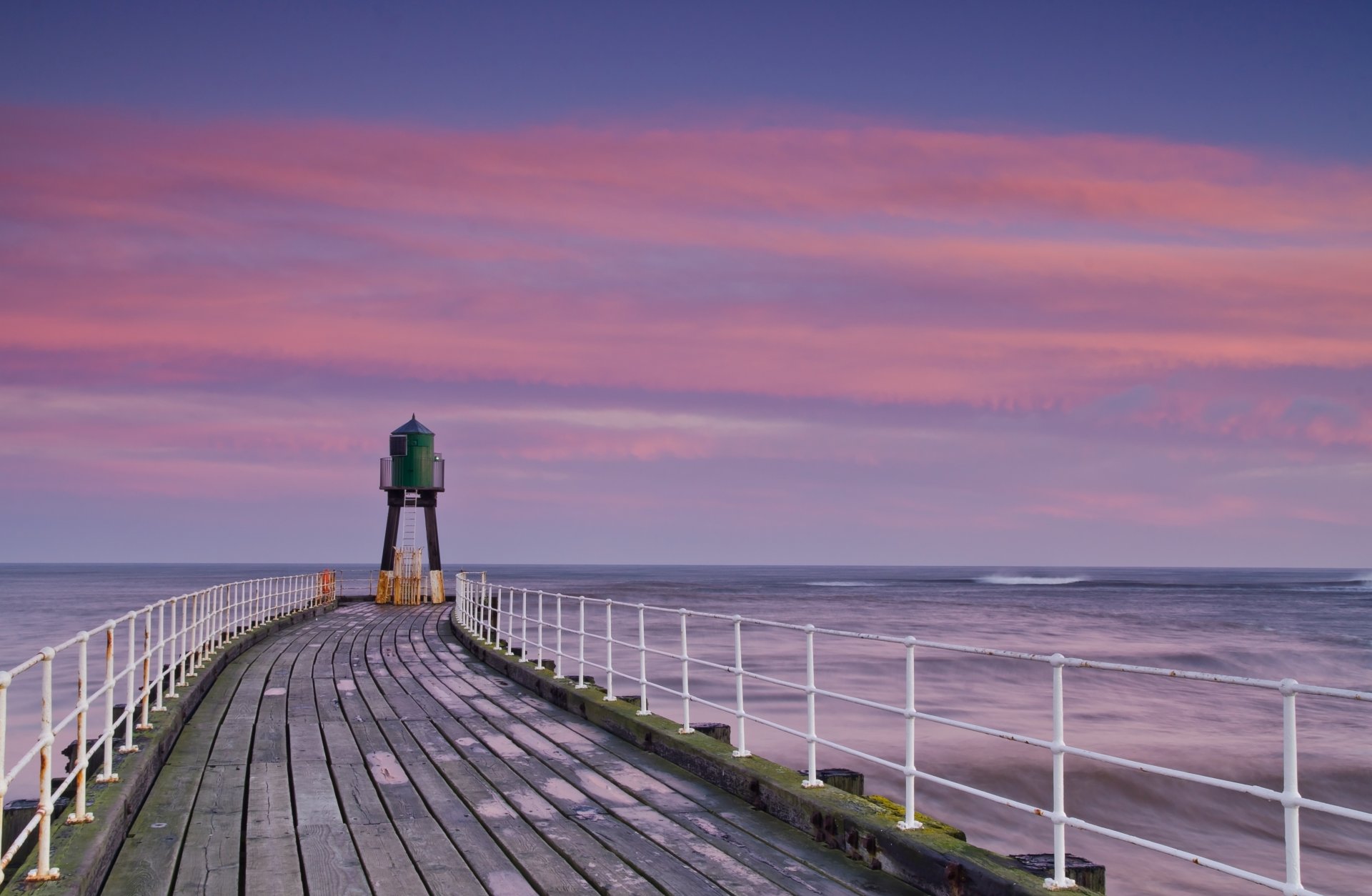 landscape nature sea water pier bridge track horizon pink sky background wallpaper widescreen full screen hd wallpapers fullscreen