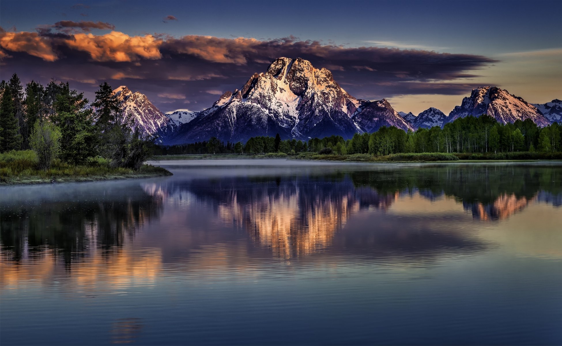 monte moran río snake parque nacional grand teton wyoming río snake grand teton reflexión