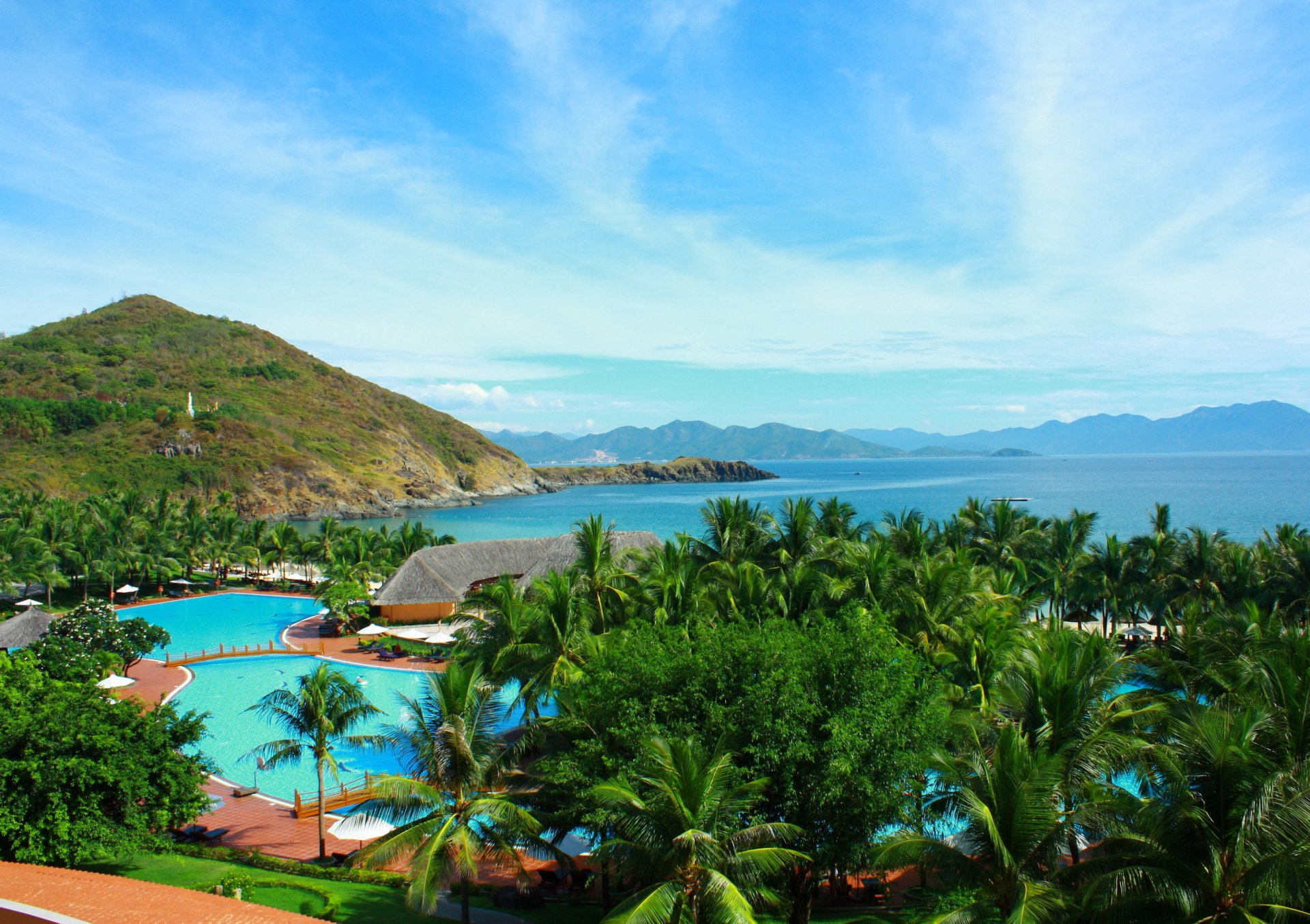 tropici isola piscina thailandia isole mare montagne natura