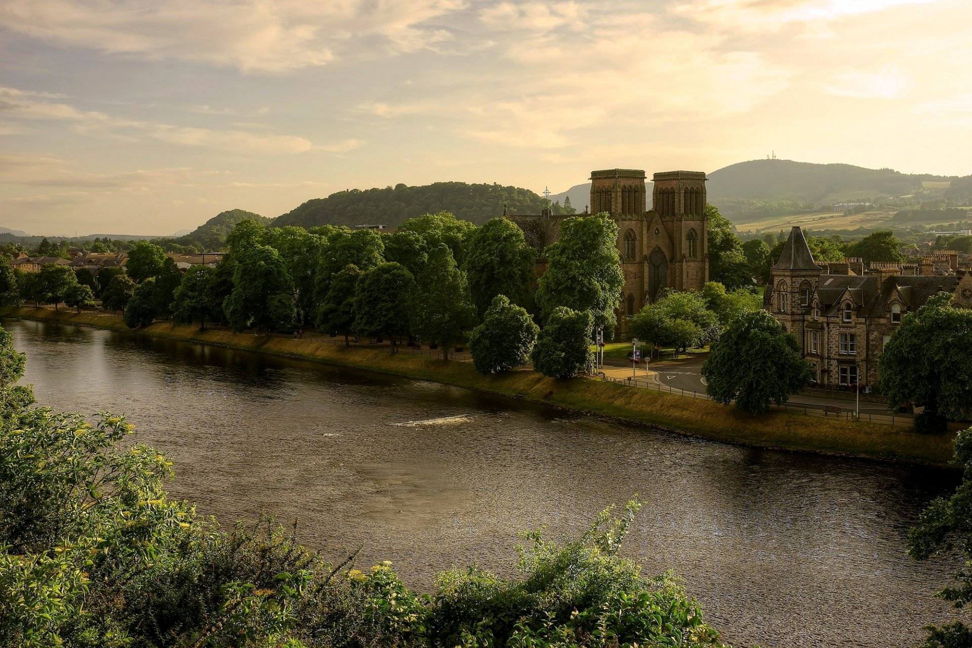 t andrews cathedral scotland great britain st andrews town church of st. andrew united kingdom river ness castle cathedral tree hill landscape nature