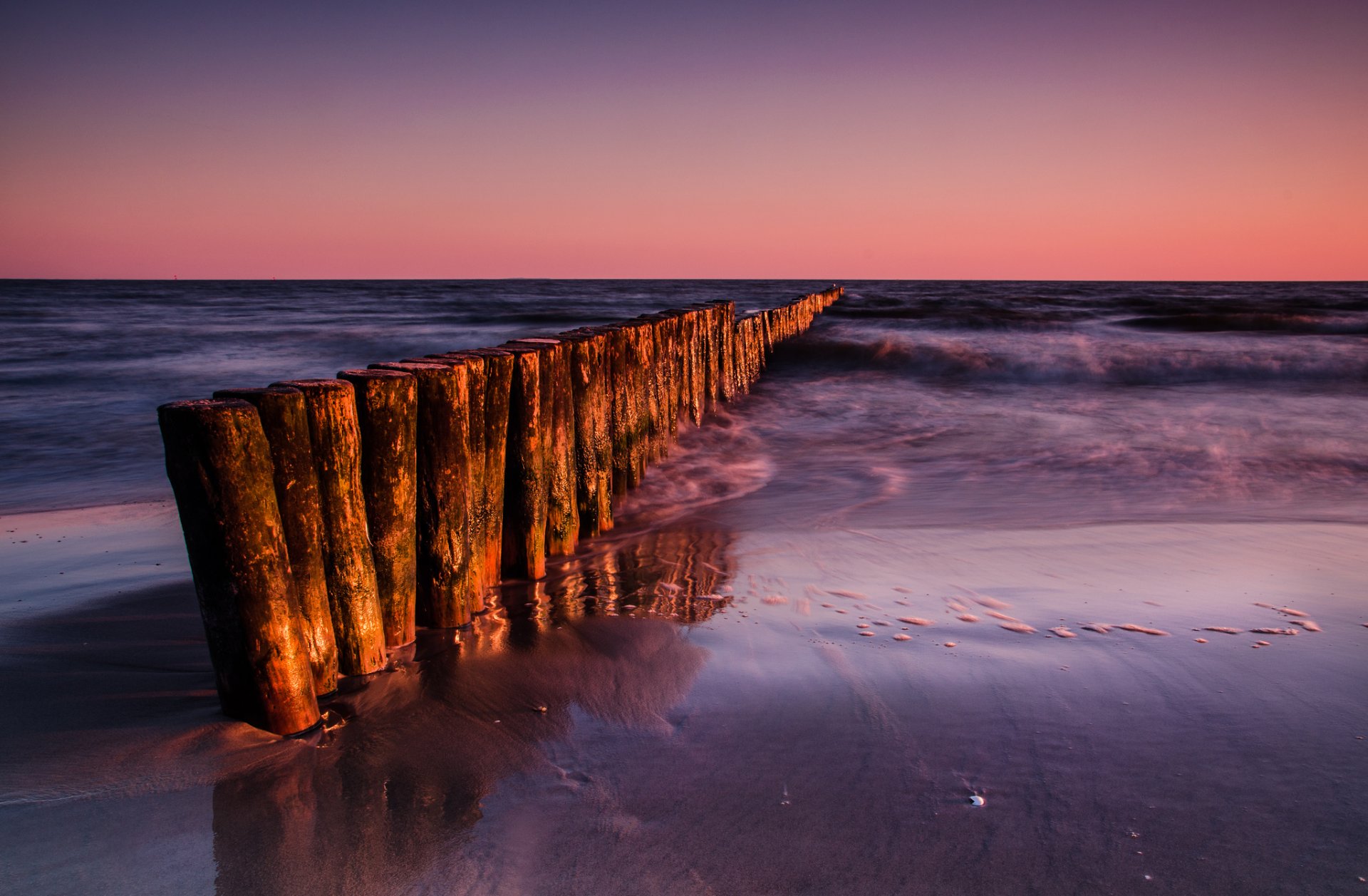 ea waves beach morning dawn