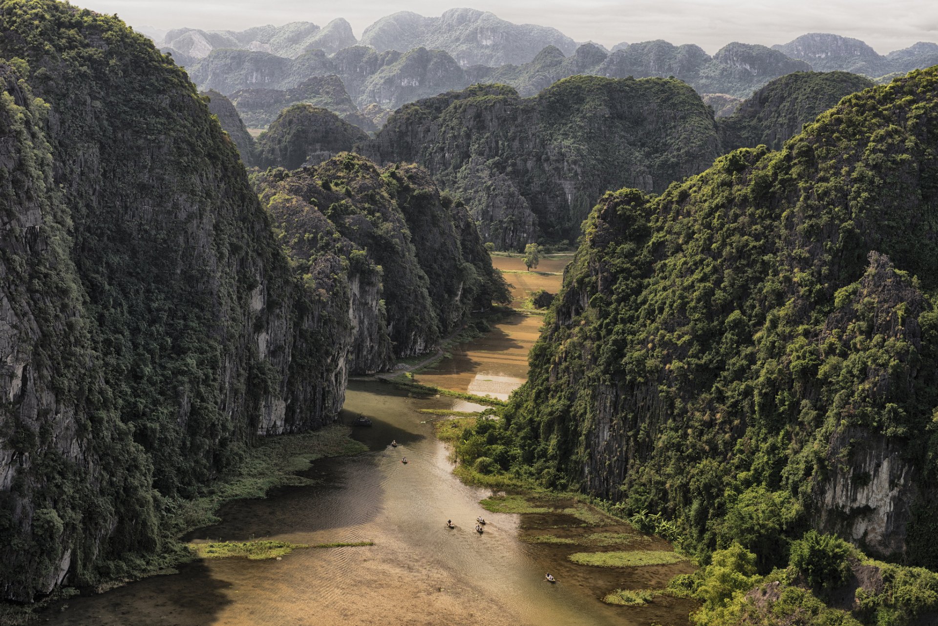 vicino a coc vietnam montagne foresta fiume