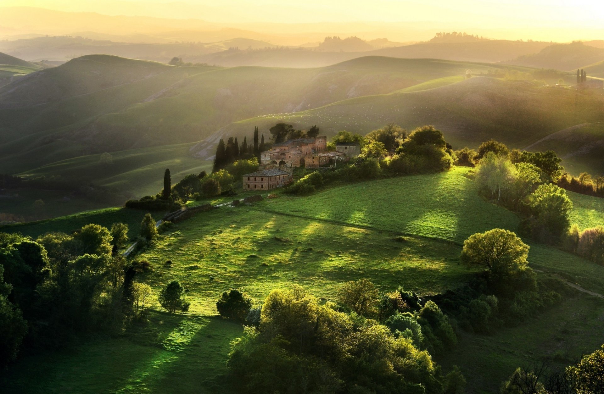 toskana italien landschaft natur grün